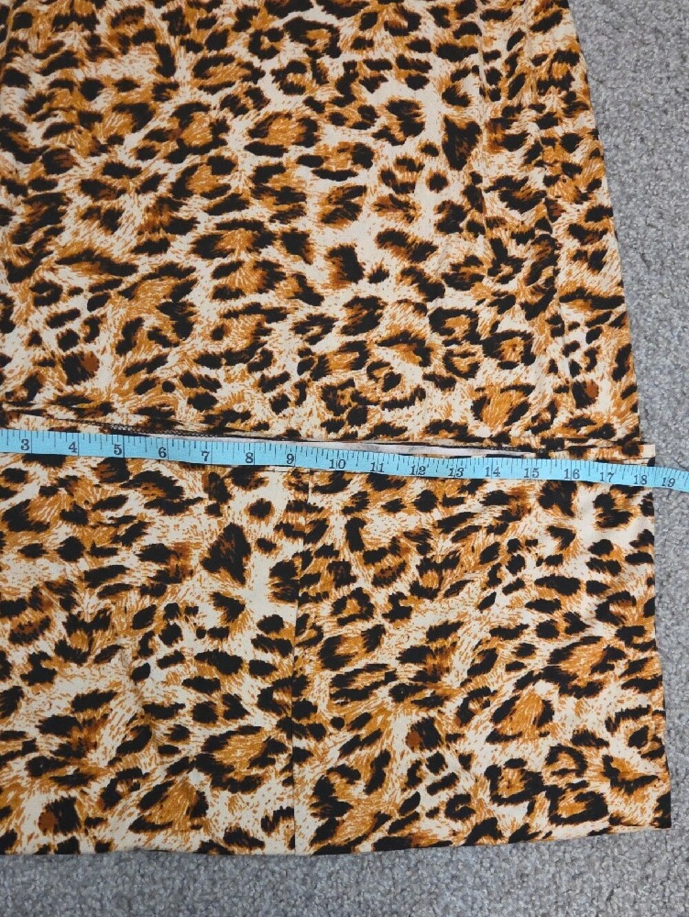 Leopard Print Slip Dress in Brown Medium - Picture 8 of 9
